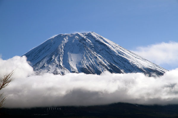 朝霧高原から見た富士山