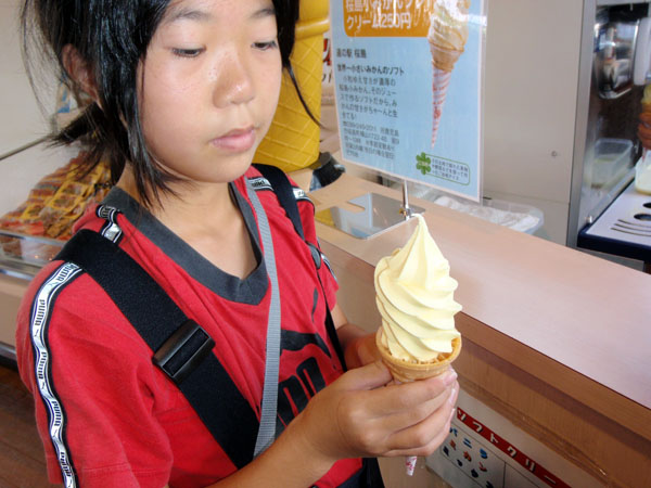 桜島小みかんソフトクリーム