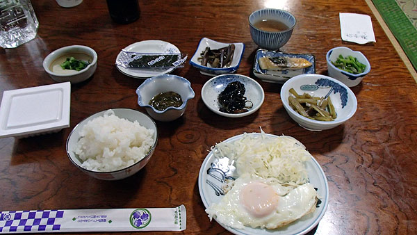 千寿荘の朝食