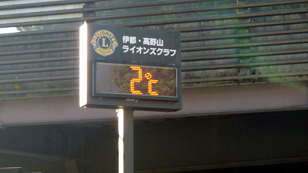 気温２℃
