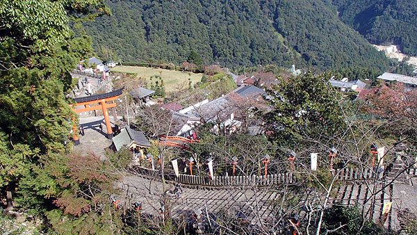 熊野那智大社からの景色
