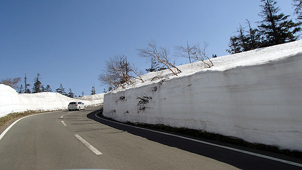 八幡平の雪の回廊