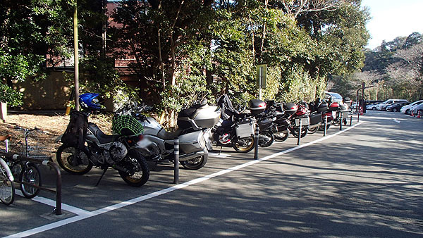 伊勢神宮（内宮）のバイク用駐車場
