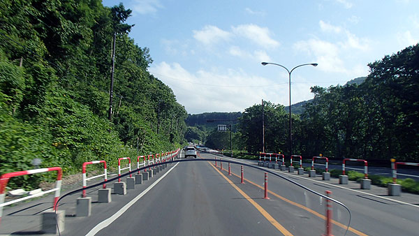 函館へ向かう道