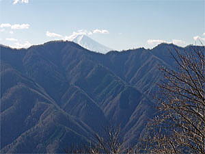 松姫峠から見える富士山