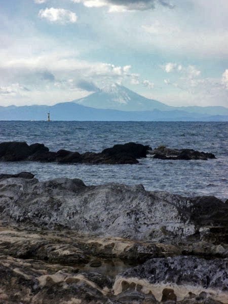 三浦半島から眺めた富士山