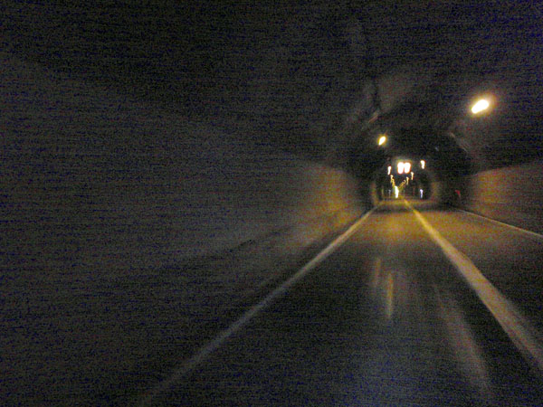 暖かく感じた笹子トンネル